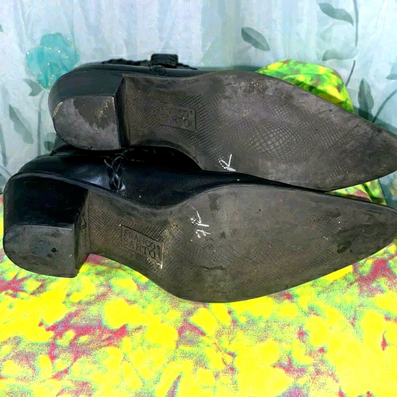 FRANCO SARTO LEVEE BLK BOOTIE SZ 7 - Picture 8 of 10